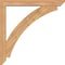 Ekena Millwork Thorton Slat Smooth Bracket w/ Offset Brace, Western Red Cedar, 5 1/2"W x 40"D x 40"H BKT0604X40X40THR06SWR - alternate 2